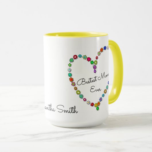 Beste mama ooit - Persoonlijke naam - Mok (Voorkant rechts)