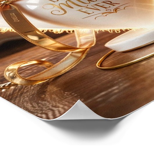 Beste mama ooit poster (Hoek)