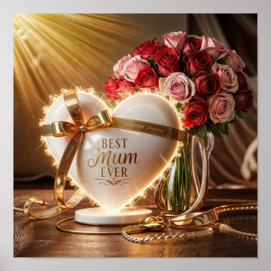 Beste mama ooit poster (Voorkant)