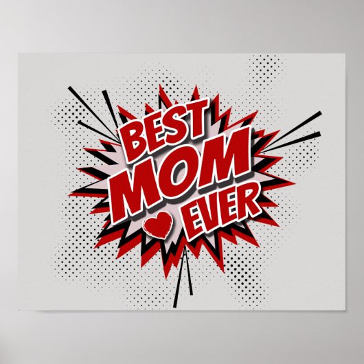 Beste mama ooit poster (Voorkant)