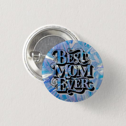 Beste mama ooit ronde button 3,2 cm (Voorkant /achterkant)