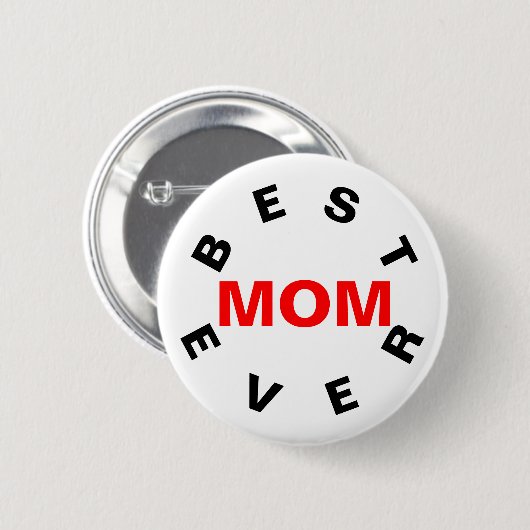 Beste mama ooit ronde button 5,7 cm (Voorkant /achterkant)