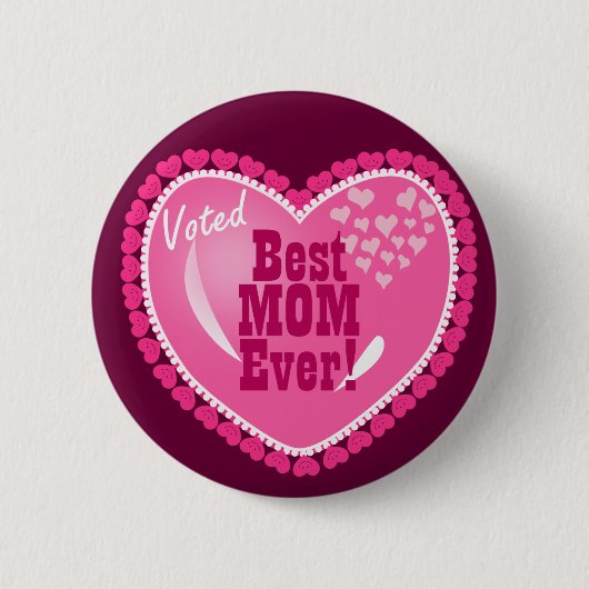 Beste mama, OOIT! Ronde Button 5,7 Cm (Voorkant)