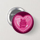 Beste mama, OOIT! Ronde Button 5,7 Cm (Voorkant /achterkant)