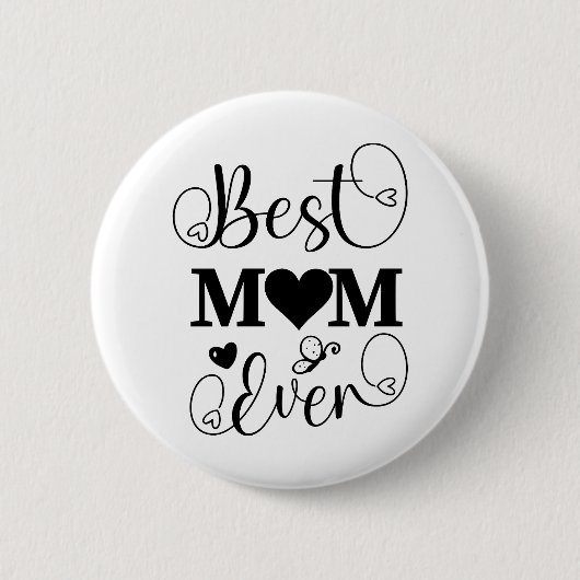 Beste mama ooit ronde button 5,7 cm (Voorkant)