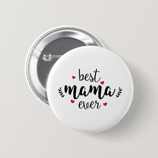 Beste mama ooit ronde button 5,7 cm (Voorkant /achterkant)