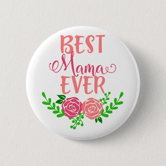 Beste Mama Ooit Ronde Button 5,7 Cm (Voorkant)