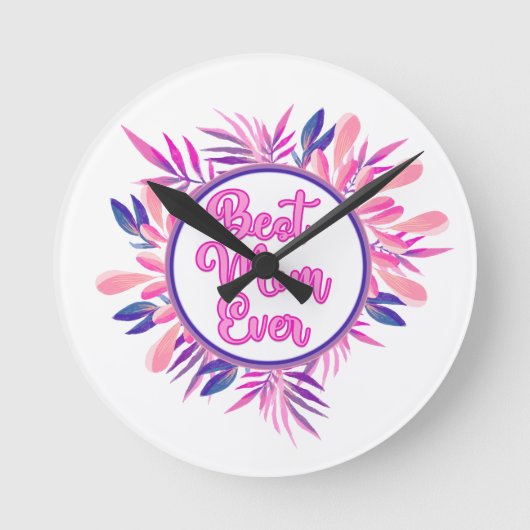 Beste mama ooit ronde klok (Voorkant)