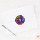 Beste mama ooit ronde sticker (Envelop)