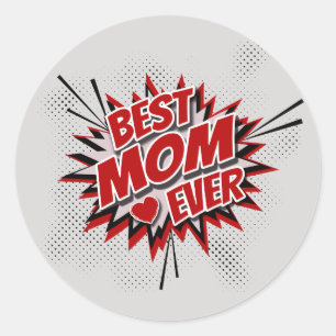 Beste mama ooit ronde sticker