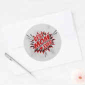 Beste mama ooit ronde sticker (Envelop)