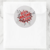 Beste mama ooit ronde sticker (Tas)
