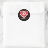 Beste mama ooit ronde sticker (Tas)