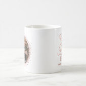 Beste mama ooit Roos Gold Glitter Foto Moederdag Koffiemok (Center)