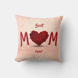 Beste mama ooit Roos Heart Bouquet - Pillow Kussen