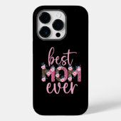 Beste mama ooit roze platte dierlijke afdrukken Case-Mate iPhone case (Achterkant)