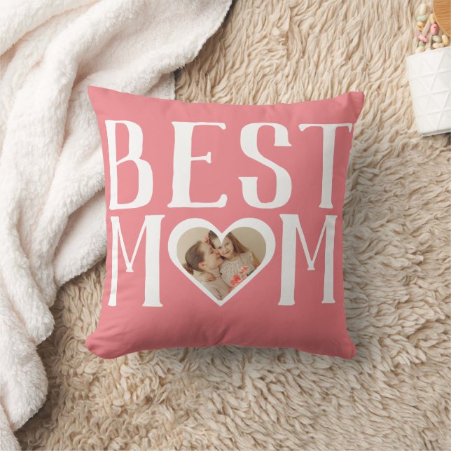 Beste mama ooit | Schattige 1 foto Happy Mothers D Kussen (Deken)