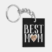 Beste mama ooit | Schattige 1 foto Happy Mothers D Sleutelhanger (Voorkant Links)