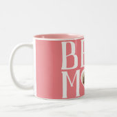 Beste mama ooit | Schattige 1 foto Happy Mothers D Tweekleurige Koffiemok (Links)