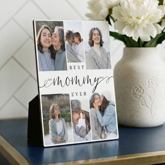 Beste Mama ooit Script 6 Fotocollage Keepsake Fotoplaat