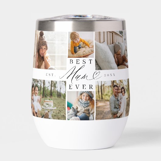 Beste Mama ooit Script Moederdag Fotocollage (Voorkant)