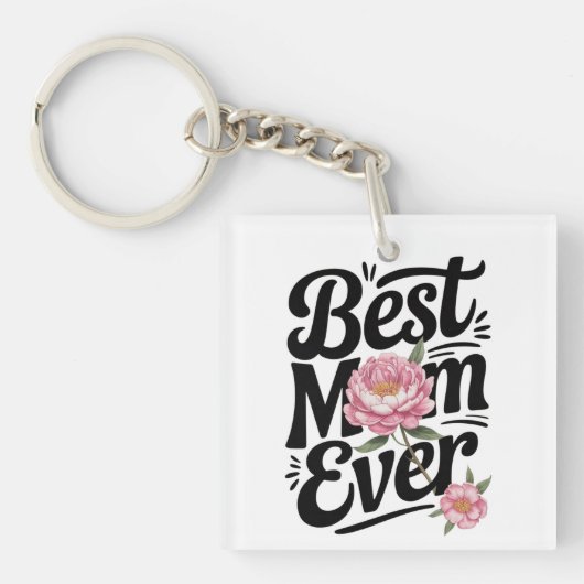 "Beste mama ooit" Sleutelhanger (voorkant)