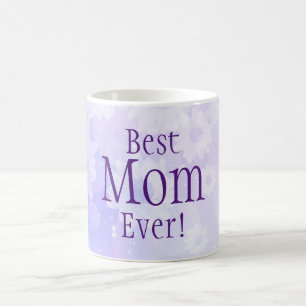 Beste mama ooit! Soft Purple Flowers Koffiemok