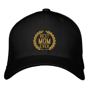 Beste mama ooit SuperMam Laurels Embroidery Pet