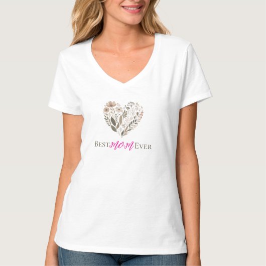 Beste mama ooit T-Shirt (Voorkant)