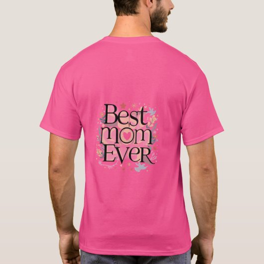 Beste mama ooit t-shirt (Achterkant)