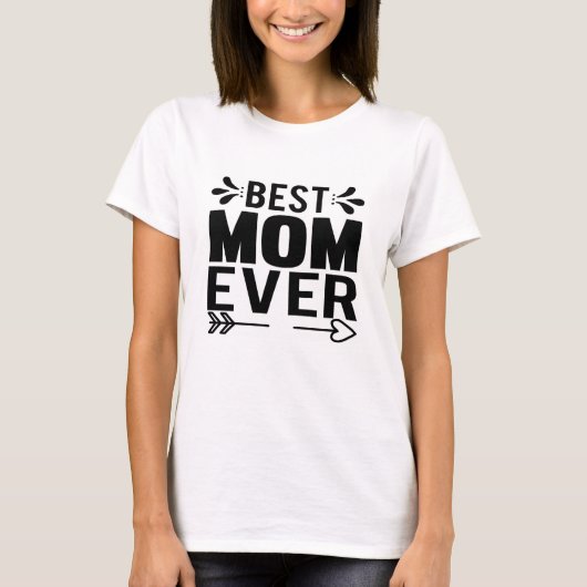 Beste mama ooit! t-shirt (Voorkant)