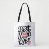 "Beste mama ooit" Tote Bag (Voorkant)