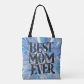 Beste mama ooit trendy tote bag (Achterkant)