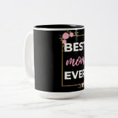 Beste mama ooit tweekleurige koffiemok (Voorkant links)