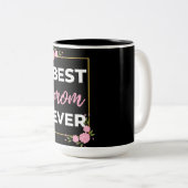 Beste mama ooit tweekleurige koffiemok (Voorkant rechts)