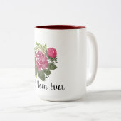 Beste mama ooit tweekleurige koffiemok (Voorkant rechts)