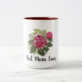 Beste mama ooit tweekleurige koffiemok (Center)