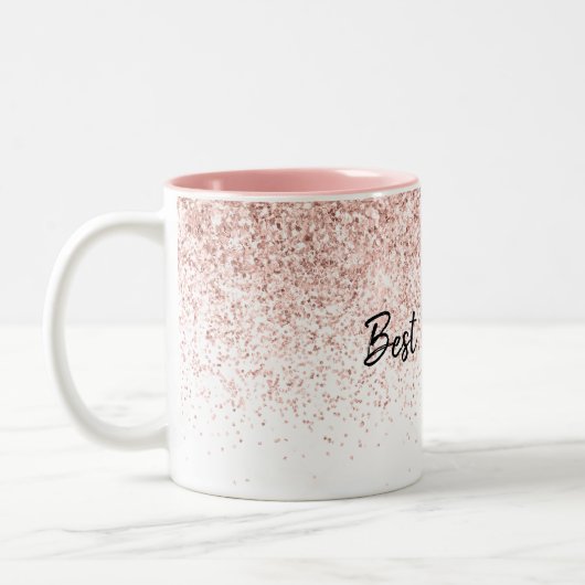 Beste mama ooit tweekleurige koffiemok (Links)