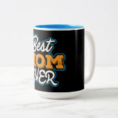 Beste mama ooit tweekleurige koffiemok (Voorkant rechts)
