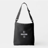 Beste mama ooit Typografische Black Canvas tas (Voorkant)