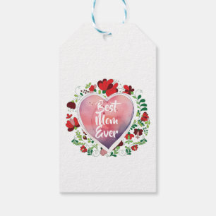 Beste mama ooit, Verjaardag- Moederdag Gift Cadeaulabel
