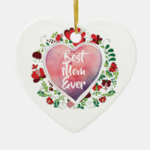 Beste mama ooit, Verjaardag- Moederdag Gift Keramisch Ornament (Voorkant)