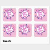 Beste mama ooit vierkante sticker (Vel)