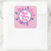 Beste mama ooit vierkante sticker (Tas)