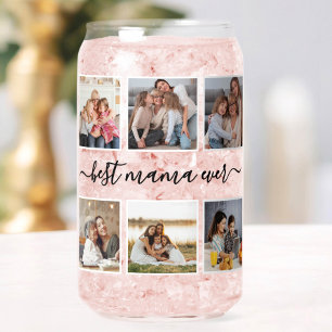 Beste Mama Ooit Voor Mama Custom Photo Collage Blikvorm Glas