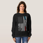 Beste mama ooit VS Amerikaanse vlag Moederdag Moed Trui (Voorkant volledig)