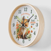 Beste mama ooit Waterverf Cute Fox Wood Wall (Hoek)