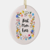 Beste mama ooit  Wildbloemen Boho Moederdag Keramisch Ornament (Rechts)