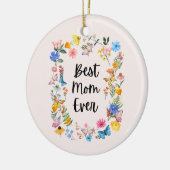 Beste mama ooit  Wildbloemen Boho Moederdag Keramisch Ornament (Links)
