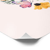 Beste mama ooit  Wildbloemen Boho Moederdag Perfect Poster (Hoek)